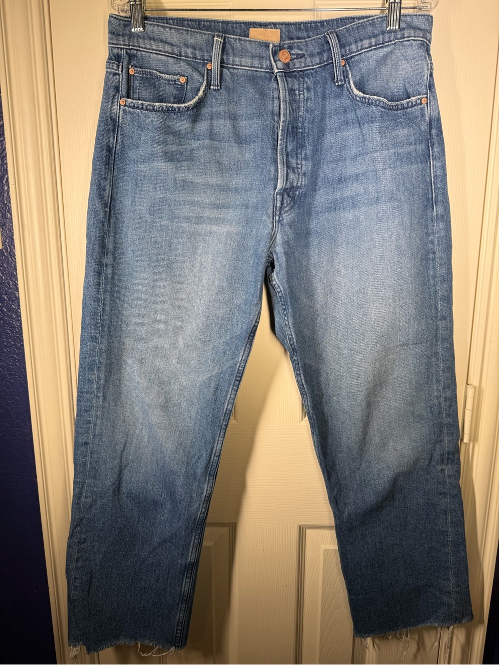 MOTHER Men's Light Blue Straight Jeans